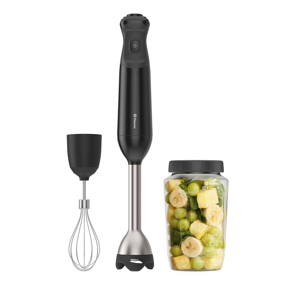 Photos - Mixer Vitamix 2-Speed Hand Immersion Blender Bundle with Whisk and Jar Black: Stainless Steel, 350W, Hand Held, Food Processor 