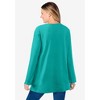 Woman Within Plus Size Waffle Thermal Sweatshirt - 3 of 4