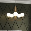 ALOADECOR Modern Glam Glass Globe Bubble Chandelier Sputnik  Hand Blown Glass Pendant Light For Living Room - 3 of 4