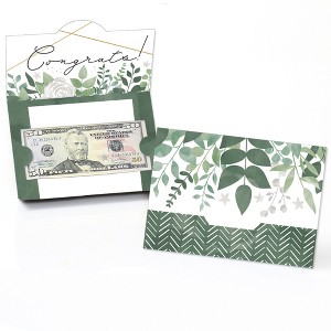 Big Dot of Happiness Boho Botanical - Greenery Party Money And Gift Card Holders - Set of 8 - 1 of 4