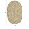 Colonial Mills West Bay Area Rug - Celery Tweed 6' round - 2 of 2