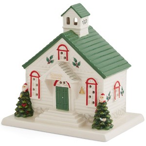 Spode Christmas Tree LED Village School House, 5 x 5.5 Inch - 1 of 4