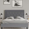 Merrick Lane Platform Bed Tufted Upholstered Platform Bed - 2 of 4