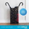 BirdRock Home Umbrella Holder Stand with Removable Water Tray - Line Design - Black - 4 of 4