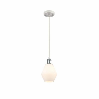 Cindyrella - 1 Light Cord Hung Mini Pendant In Industrial Style-10 Inches Tall and 6 Inches Wide