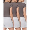 Spruce Fashion Set of 3 Women's Essential Summer High Stretch Performance Moisture-Wicking T-Shirts - 4 of 4