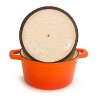 BergHOFF Neo 3Qt. Cast Iron Round Covered Dutch Oven, Orange - 2 of 4