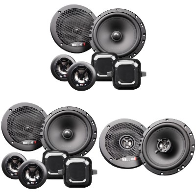 MB Quart Discus DS2-216 6.5 Inch Component Speakers with DK2-116 6.5 Inch Coax Speakers