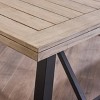 3pc Estelle Farmhouse Cottage Picnic Dining Set Light Gray - Christopher Knight Home: Acacia Wood, 2 Benches, Seats 6 - 3 of 4