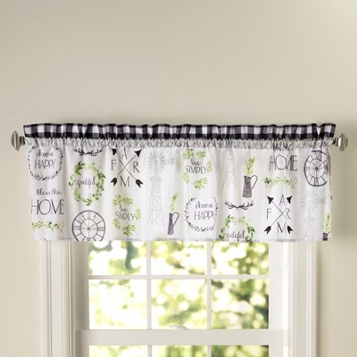 Lakeside Live Simply Country Style Window Valance with Rod Pocket for Hanging
