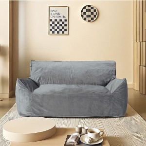 Christopher Knight Home Jeremy Modern 2-Seater Velvet Bean Bag Chair with Armrests - 1 of 4
