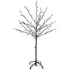 Northlight 4' Pre-Lit Sakura Cherry Blossom Artificial Flower Tree - Pure White LED Lights - image 3 of 4