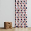 Bacati - Emma Coral/Mint/Navy Kilim Curtain Panel - 3 of 4