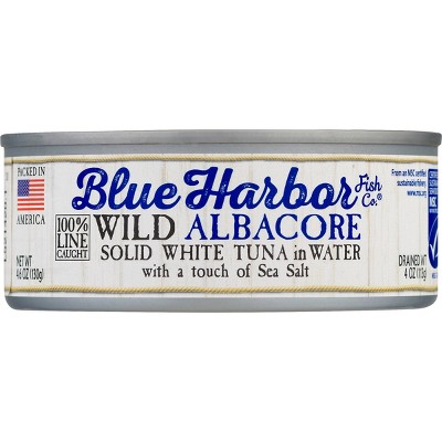 Blue Harbor Solid Albacore Tuna in Water with Sea Salt - 4.6oz