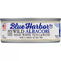 Blue Harbor Solid Albacore Tuna in Water with Sea Salt - 4.6oz