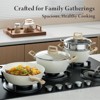 Itopfox 24-Piece Ceramic Cookware Set, Non-Toxic & Nonstick Pots and Pans, Induction Compatible, PFAS/PTFE/PFOA Free, Cream White for Healthy Cooking - 4 of 4