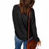 Women's Oversized Solid Pullover Sweatshirt - Shewin - 2 of 2