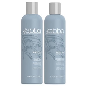Abba Pure Moisture Shampoo (8 oz) and Abba Pure Moisture Conditioner (8 oz) | Moisturize Hair | Protects Scalp | Reduce Frizz - DUO SET - 1 of 4