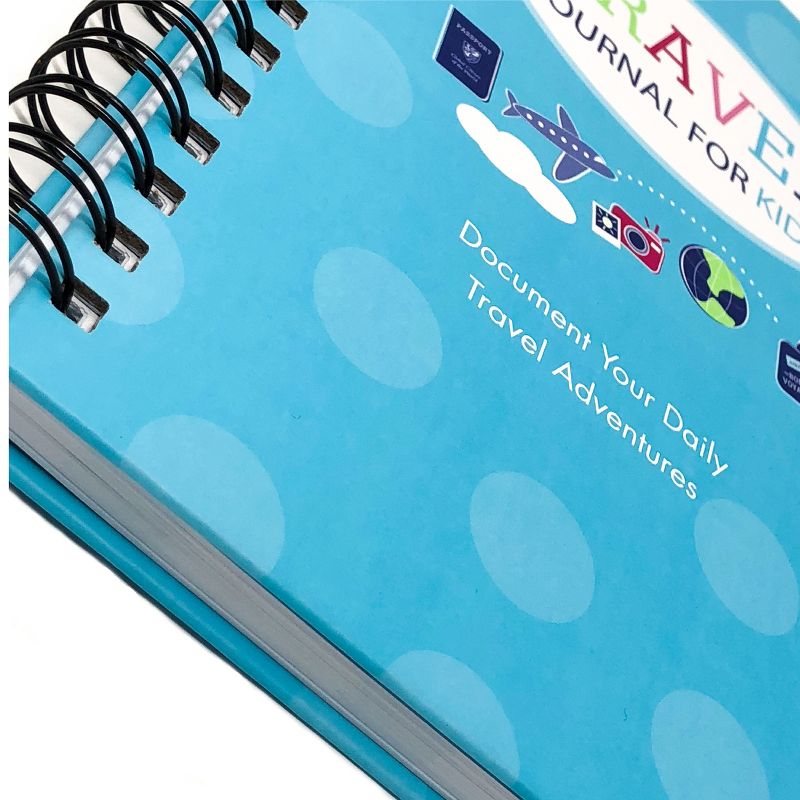 Travel Journal for Kids 8.5"x5.5" Teal - Kahootie Co, 2 of 10