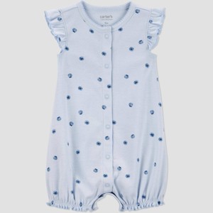 Carter's Just One You® Baby Girls' Ruffle Sleeve Romper - 1 of 3