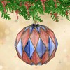 Cody Foster 3.5 Inch Midcentury Diamond Baubles Large Christmas Tree Ornament , Christmas Decor Honeycomb Waffle Mid-Century (1PC) - 2 of 4