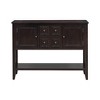 NicBex Console Table Vintage Entryway Table with Ample Storage Narrow Side Table with 4 Small Drawers and Bottom Shelf for Living Room - 3 of 4