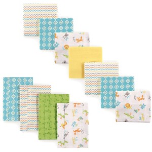 Luvable Friends Infant Boy Cotton Flannel Burp Cloths and Receiving Blankets, 11-Piece, Abc, One Size - 1 of 1