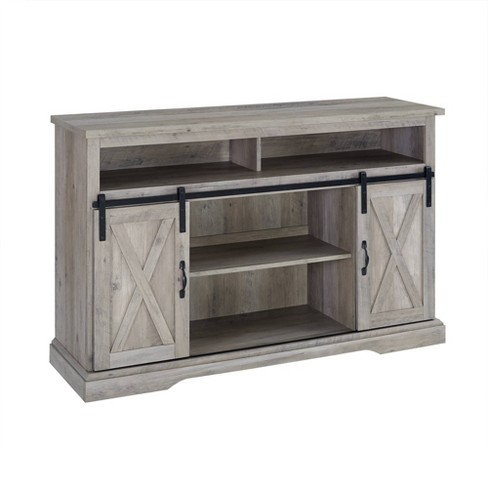 52 Sliding Barndoor Modern Farmhouse Tv Highboy Storage Stand