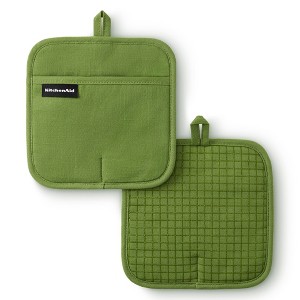 KITCHENAID Gourmet Series Gridlines Pot Holders 2-Pack Set - 1 of 4