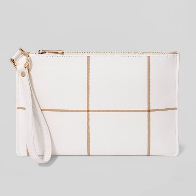 Plaid Large Pouch Wristlet - A New Day™