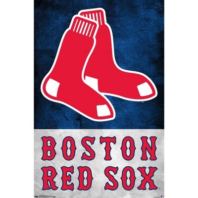 Mlb Boston Red Sox Baseball Logo Glass Framed Panel : Target