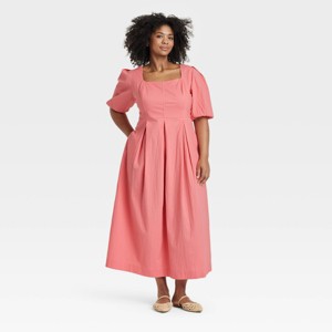 Women's Short Sleeve Midi Dress - A New Day™ - 1 of 3