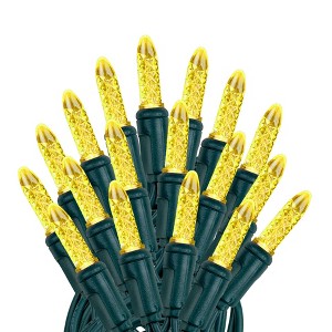 Novelty Lights M5 LED Christmas String Lights 50 Mini Bulbs (Green Wire, 25 Feet) - 1 of 4