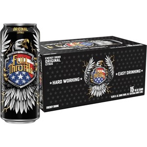 Full Throttle Citrus Hard-working Energy Drink - 16 Fl Oz (Pack of 15) - 1 of 4