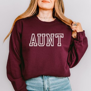 Simply Sage Market Embroidered Aunt Outline Sweatshirt - 1 of 4