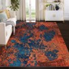 Washable Modern Abstract Rug Non Slip Low Pile Rug Soft Throw Floor Cover Foldable Indoor Carpet for Living Room Bedroom - 3 of 4