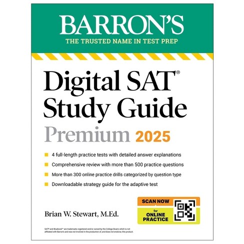 Digital Sat Study Guide Premium, 2025: 4 Practice Tests + Comprehensive Review + Online Practice ...