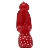 Slickblue Modern Hand-Carved Soapstone Angel – 5” Tall, in Red or Natural Stone, Unique Art Piece - 4 of 4