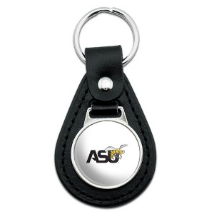 Alabama Sate Secondary Logo Black Leather Keychain - 1 of 4