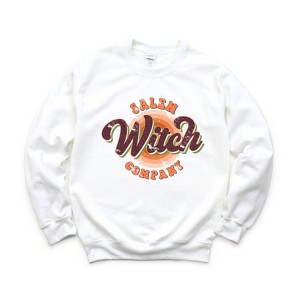 Simply Sage Market Women's Graphic Sweatshirt Retro Salem Witch Company - 1 of 4