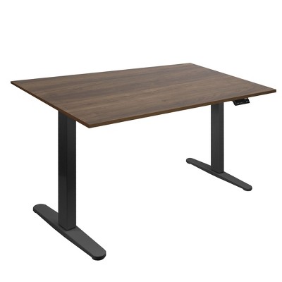 Mount-It! Dual Motor Electric Standing Desk with 55" Tabletop, Adrift & Black