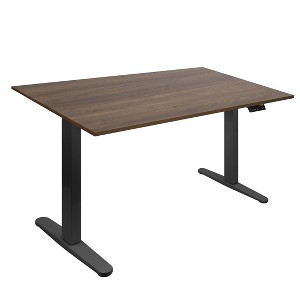 Mount-It! Dual Motor Electric Standing Desk with 55" Tabletop, Adrift & Black - 1 of 4