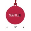 Seattle University Redhawks Logo Aluminum Holiday Christmas Tree Ornament - 3 of 4