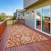 9x18 Large Outdoor Rug for Patio Rugs Waterproof, Reversible Plastic Straw Rug Medallion Pattern, Vintage Camping Rug, Foldable Lightweight Carpet - 4 of 4
