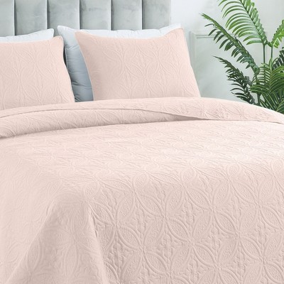 HYLEORY Quilt Set - Soft Lightweight Quilts Reversible Quilted Bedspreads 2 Piece (1 Quilt, 1 or 2 Pillow Sham)