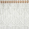 40"x30" Boho Macrame Tassel Cotton Window Valance White - Lush Décor - 4 of 4