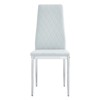 FONTOI 6PCS Dining Chairs with Metal Legs&Ergonomic Back for Dining Room, Meeting Family Dining Needs, Gray,Silver, 15"*38.6"*15" - 4 of 4
