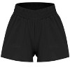 Women's Quick-Dry Swim Trunks Shorts with Liner Athletic Running Cross Waist Short with Zip Pockets - 2 of 4