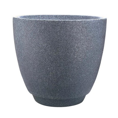 Southern Patio Dynamic Design Indoor Outdoor 20 Inch Large Metro Resin Modern Contemporary Garden Planter with Drainage Hole, Monzonite Gray