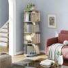 360° Rotating Bookshelf, 4-Tier Spinning Bookcase Tower, Floor Standing Storage for Small Spaces, Bedroom, Living Room - 2 of 4